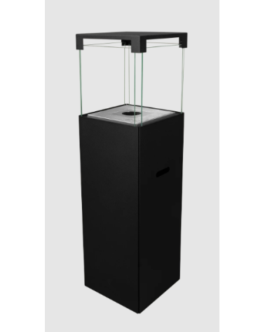 Biocheminée sur pied PATIO – BESTIA noir mat 95,7 x 26,8 cm josso-sarl-electro54