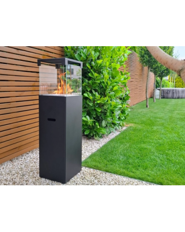 Biocheminée sur pied PATIO – BESTIA noir mat 95,7 x 26,8 cm josso-sarl-electro54